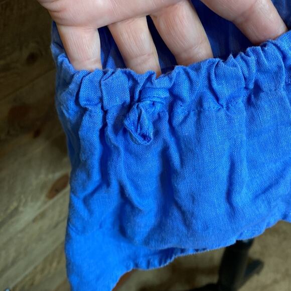 Haris Cotton The Collection front pocket linen sleeveless top Size Medium - Picture 2 of 5